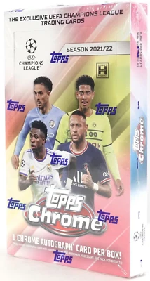 2021/22 Topps Cromo UEFA Champions League Fútbol Caja Hobby Sellada de Fábrica Foto 1 de 2
