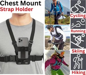 Chest Mount Harness Strap Phone Holder Action Camera POV for Mobile Phone EM - Picture 1 of 11
