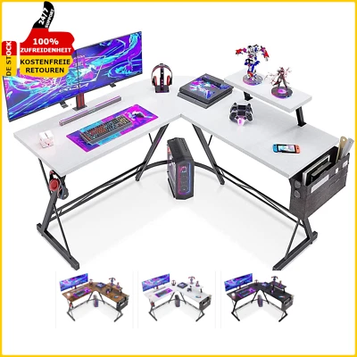 L-Förmiger 127x127Cm Computertisch  Pc-Tisch Schreibtisch Gaming Eckschreibtisch - Bild 1 von 4