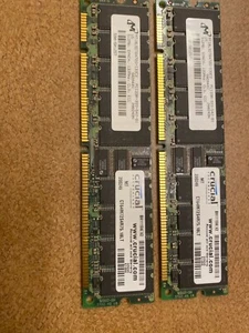 Crucial 512MB 168-Pin SDRAM ECC Registered PC133 Server Memory,CT64M72S4R75.18LT - Picture 1 of 4