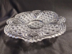 Neu Martinsville/Viking Klar Pressglas Servierschüssel, oval, 9"D - GEBRAUCHT - Bild 1 von 9