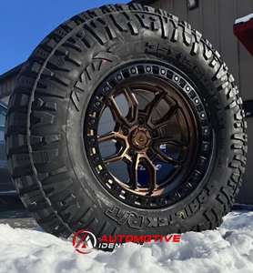 4) 17x9 Arena A109 Hustle Bronze Wheels 35" RT Tires 6x135 Ford F150 Expedition - Picture 1 of 6