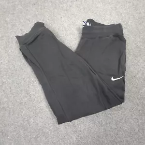 Nike Track Pants Mens SMALL Black Club Cuffed Activewear Joggers Logo Size S - Picture 1 of 15
