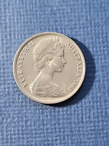 1968  Australia 5 cents coin. (KM.# 64) - Picture 1 of 2