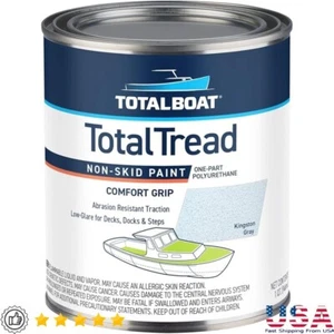 Pintura antideslizante para cubierta marina revestimiento antideslizante barcos madera fibra de vidrio metal gris - Imagen 1 de 10