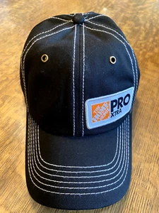 NWT HOME DEPOT PRO XTRA Black cap hat. Z6 - Picture 1 of 4