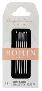 Bohin Canvas Handnadeln - Größe 22 6/Pkg 0080-834 - Bild 1 von 2