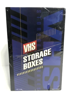 2 cajas de almacenamiento VHS, cubiertas, PMC 16768 Foto 1 de 4