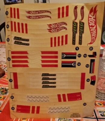 Hot Wheels Peel Off Sticker Sheet 2002 Mattel 56599-0310 - Image 1 of 4