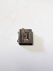Vintage Silver Nuvo Bible Charm Small And Cute 12mm x 11mm