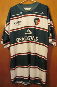 Leicester Tigers Shirt Herren 52 XLT grün weiß England Bier Jersey Baumwolle Händler - Bild 1 von 17
