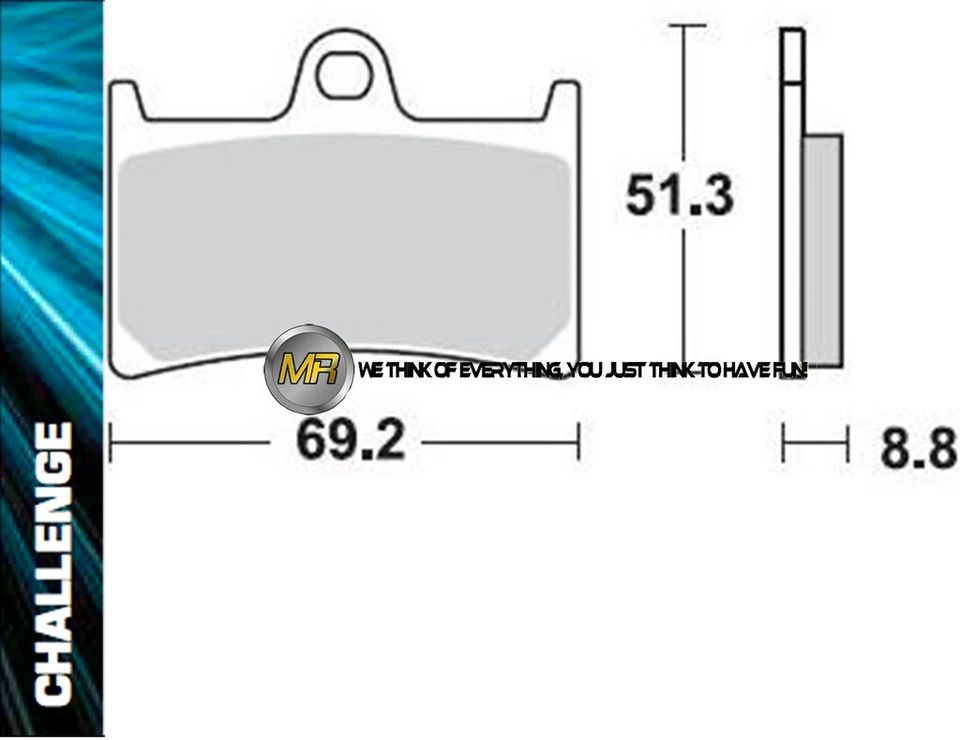 ДЛЯ YAMAHA XTZ SUPER TENERE 1200 2010 10 ПЕРЕДНИЕ СПЕЧЕННЫЕ ТОРМОЗНЫЕ КОЛОДКИ МЕТАЛЛИЧЕСКИЙ ТОРМОЗ - Изображение 1 из 1