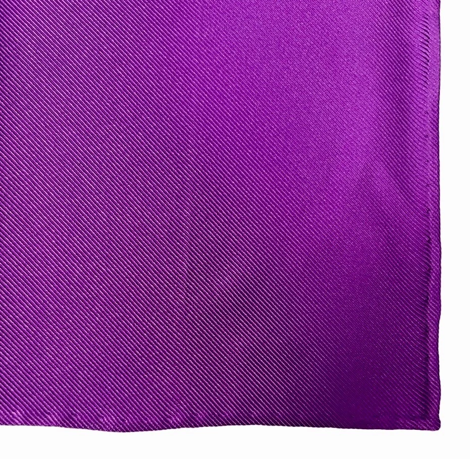 Novo CESARE ATTOLINI NAPOLI Estampa de Seda Roxa Bolso Quadrado - Imagem 1 de 2