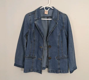 Jean Jacket Women's Size Small (4/6) Blue Jean by Faded Glory Button Front - Picture 1 of 6