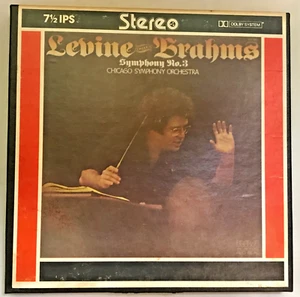 7-1/2ips DOLBY Levine Conducts Brahms  Symphony No 3  Reel Tape - Picture 1 of 3