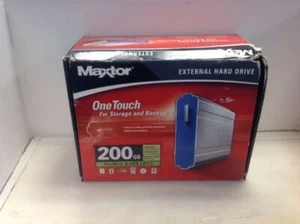Maxtor A01A200 OneTouch USB 7200 RPM 200 GB External Hard Drive FireWire - Picture 1 of 8