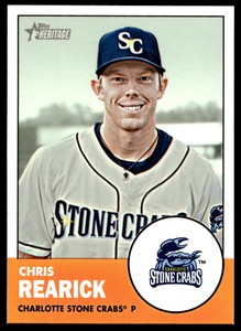 2012 Topps Heritage Minor League 133 Chris Rearick Charlotte Stone Crabs