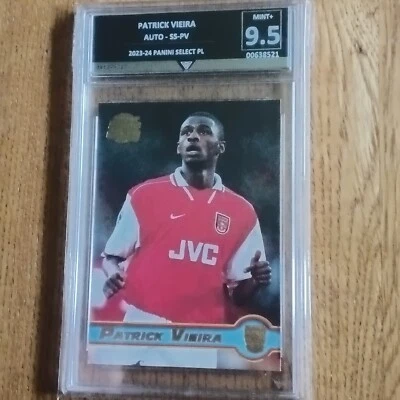Patrick Vieira Rookie Arsenal Merlin 98 MISLABELLED Auto Card  Get Graded 9.5 - Image 1 of 4