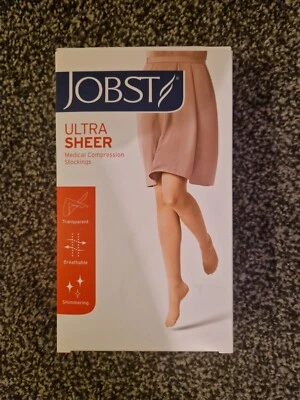 Jobst Ultra Sheer Compression Regular stockings Black Closed Toe size CCL1  - Image 1 of 4