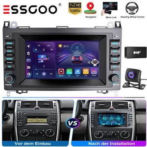 128GB Für Mercedes Benz B-Klasse W169 W245 Carplay Autoradio Android14 DAB+KAM - Bild 1 von 18
