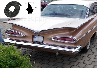 Rubber Trunk Seal Weatherstripping for 1958-1975 Chevy Bel Air - Image 1 of 3