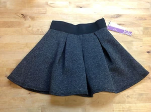 Aqua Girls Black Heathered Skirt, Size Small - Picture 1 of 1