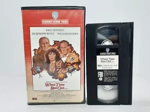 When Time Ran Out 1980 Clamshell VHS Expanded Video Edition Warner Paul Newman - Picture 1 of 10