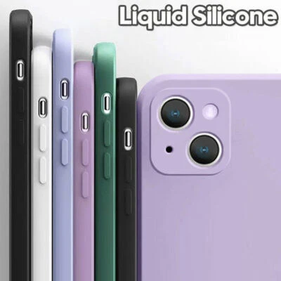 For iPhone 14 13 12 11 Pro Max XS XR X 8 7P Shockproof Silicone Phone Case Cover - Image 1 of 4