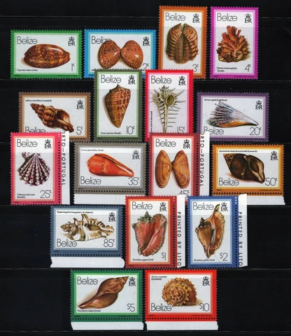 ZAYIX Belize 471-487 MNH Seashells Marine Life 082322S250 Cover