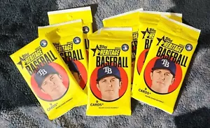 2012 MLB Topps Heritage ungeöffnet werkseitig versiegelt 7 Packungen mit 9 Karten MIKE FORELLE RC - Bild 1 von 3
