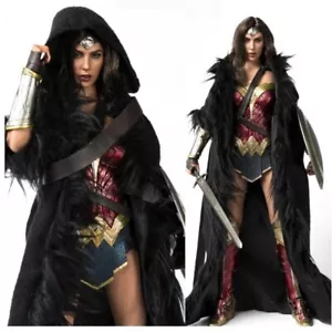 Sudaderas con capucha capa de piel 1/6 para figura de 12" Phicen Hot Toys Wonder Woman - Imagen 1 de 5