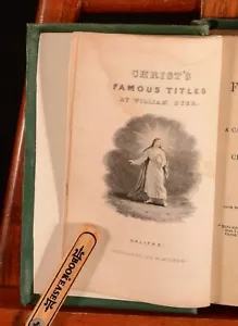 1856 Christ's Famous Titles and Believer's Golden Chain William Dyer - Imagen 1 de 10