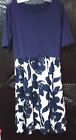Mixfeer Blue Floral Dress For Women Size Large