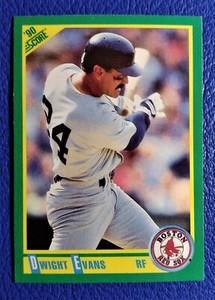 1990 Score #3   DWIGHT EVANS   Boston Red Sox