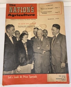 The Nation's Agriculture March 1955 Magazine Vintage Vtg Farming - Picture 1 of 6