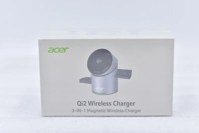 Acer 3 in 1- Qi2 15W iPhone Wireless Charging Station, Magsafe Charger Stand  - Image 1 of 4