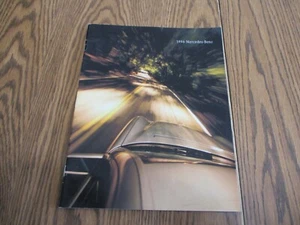 1996 MERCEDES-BENZ DEALER SALES PAMPHLET BROCHURE SL CLASS S CLASS C CLASS E - Picture 1 of 4