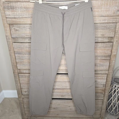 Pantalones de chándal Pacsun para hombre caqui cargo cintura grande con cordón nuevos sin etiquetas Foto 1 de 4