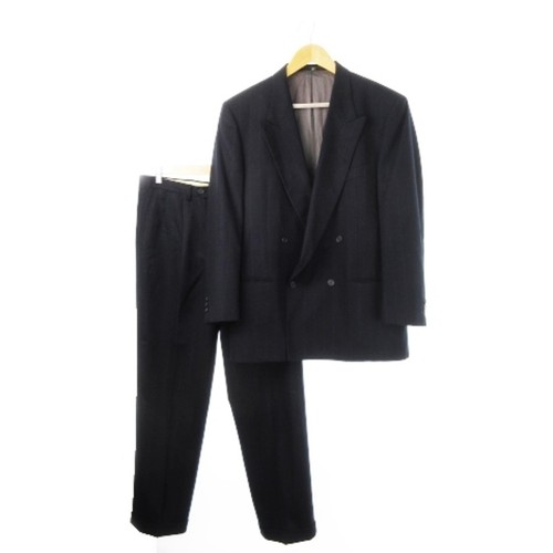 Completo doppio Valentino Garavani setup giacca sartoriale pantaloni lana righe usa