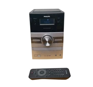 Philips Micro System MC147/12 Kassettendeck/CD-PLAYER/MP3/Radio/AUX/15W Mit FB - Bild 1 von 9