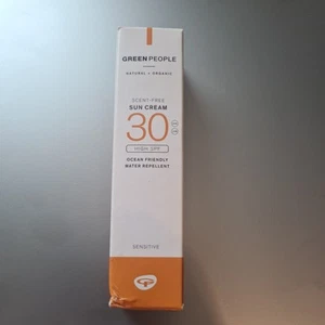 Crema solar Green People natural + orgánica sin aroma alta FPS30 30 ml nueva en caja - Imagen 1 de 3