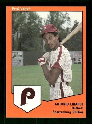 1989 Procards Spartanburg Phillies 1046 Antonio Linares BXCP34 - Image 1 of 2
