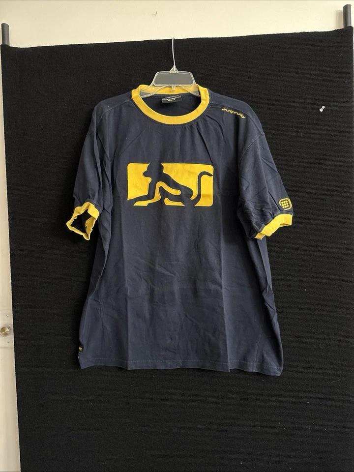 Camiseta Drunknmunky Ringer para hombre talla XL manga corta Y2K ropa de calle Foto 1 de 4