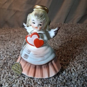 INARCO Angel Of The Month February Figurine Ceramic Porcelain Vintage E-1187 - Picture 1 of 9