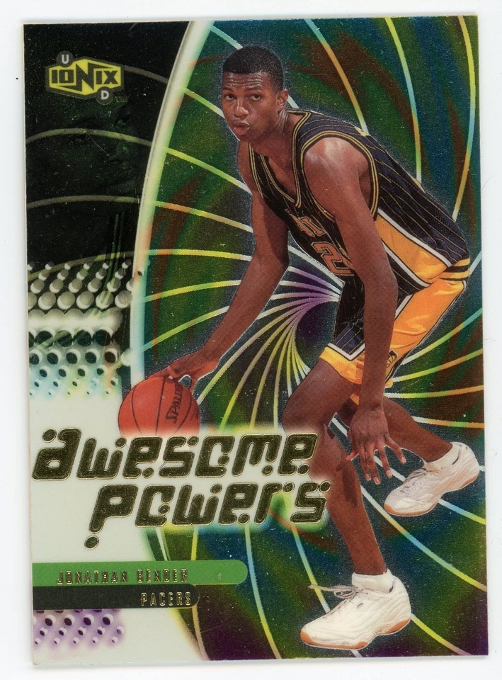 1999-00 UD Ionix Jonathan Bender Impresionante Power Inserto #AP12 Pacers Foto 1 de 1