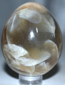 Flashy Peach Moonstone Egg 1.95"/106 Grams - Picture 1 of 4