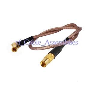 MMCX Jack female to SSMB male right angle RF pigtail cable RG316 15cm for WiFI - Picture 1 of 4
