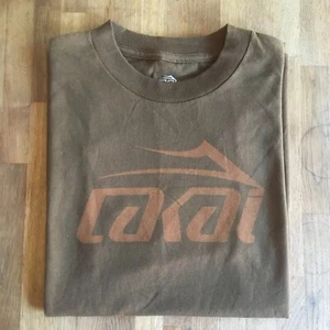 LAKAI Footwear Font Logo Brown T-shirt S Skateboarding Supreme Carroll Howard - Picture 1 of 6