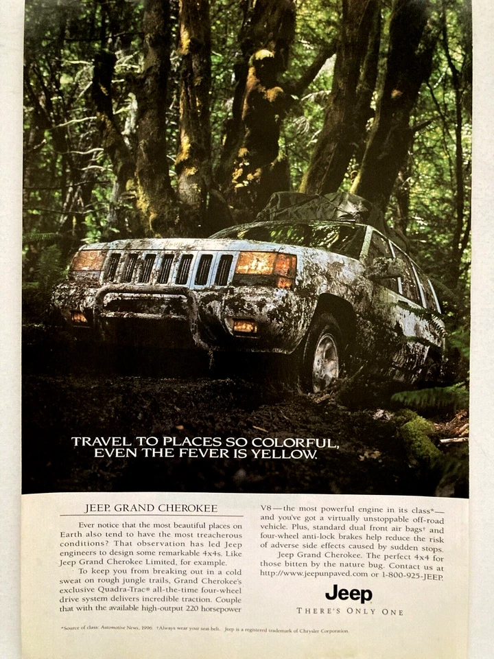 Jeep Grand Cherokee 1996 anuncio impreso Foto 1 de 2