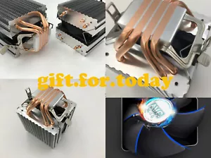 INTEL LGA 2011 1366 1150 1151 1155 1156 Heatsink 4 Heat Pipe CPU FAN COOLER 4pin - Picture 1 of 7